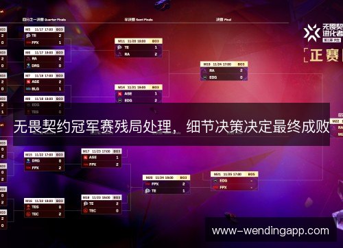 无畏契约冠军赛残局处理,细节决策决定最终成败 无畏契约冠军赛残局处理,细节决策决定最终成败